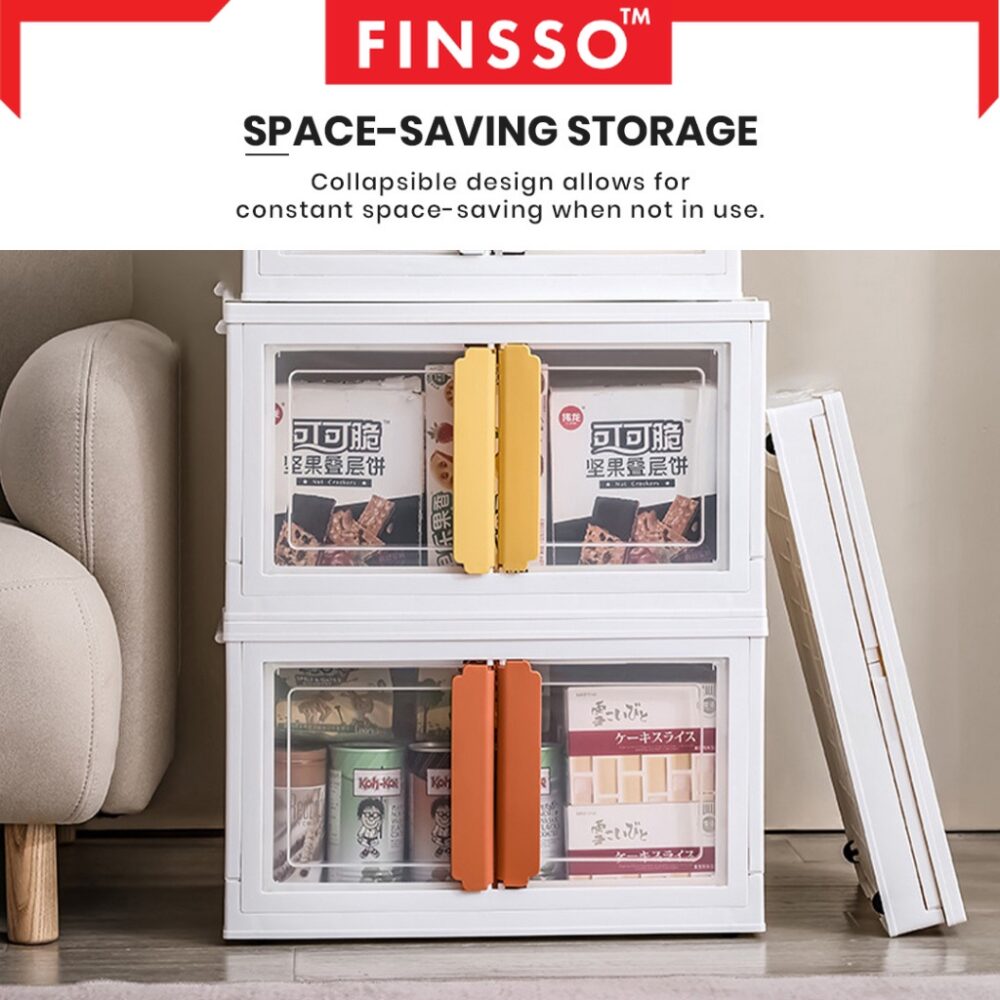 CLEARANCE Mallow Doors Foldable Big Cabinet Storage Box Stackable Storage Container - Image 5