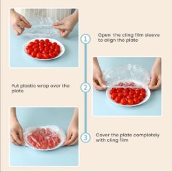 Food Grade Disposable Plastic Wrap Dustproof Plastic Fresh Keeping Film Cover - Image 2