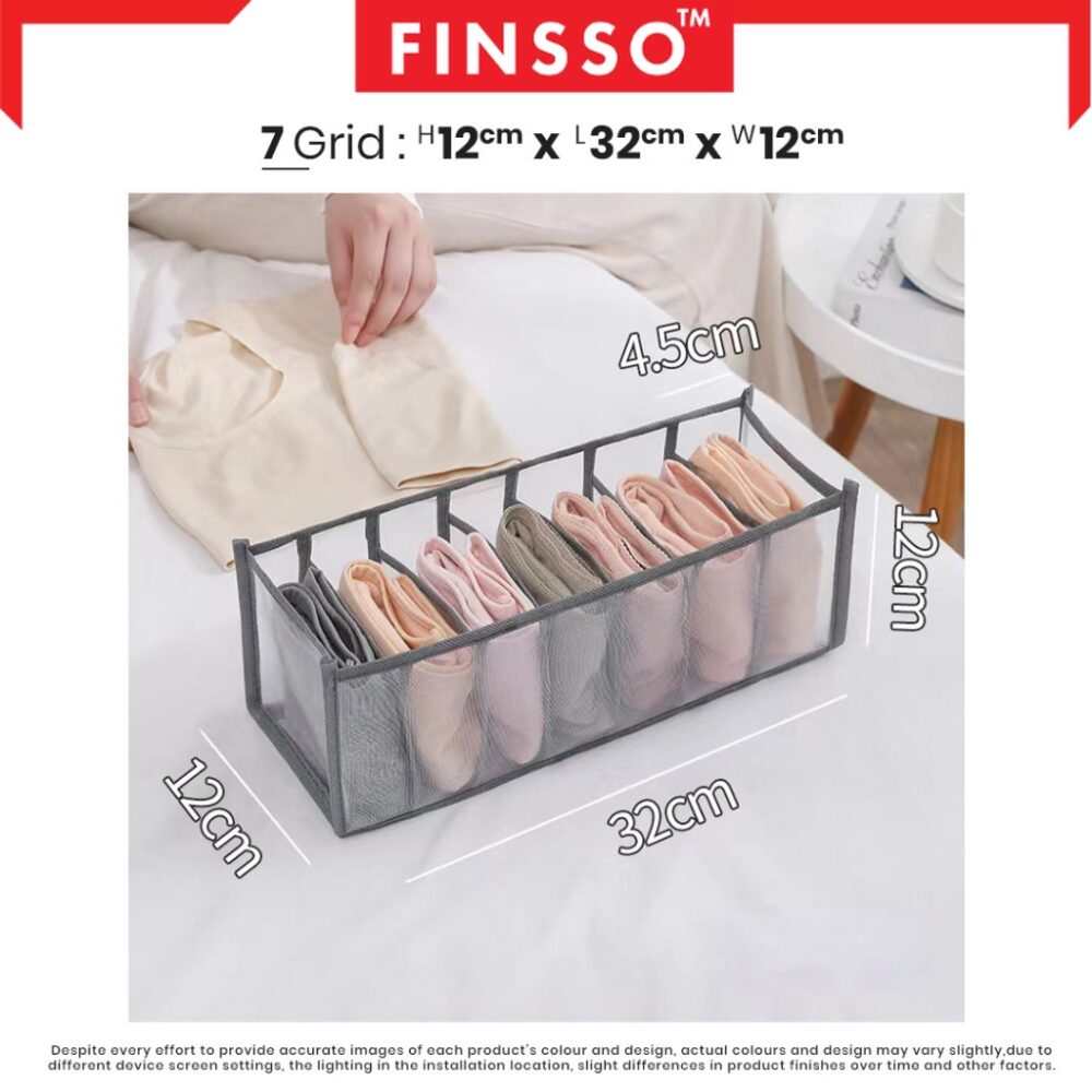 6/7/9/11 Grids Drawer Organizer Closet Organizer Bra Socks Divider Storage Box Foldable Drawer Storage - Image 3
