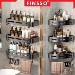 Stainless Steel Multi-Usage Bromes rak sabun bilik mandi /Toilet Rack / rak bilik mandi (free glue & holder) - Image 4