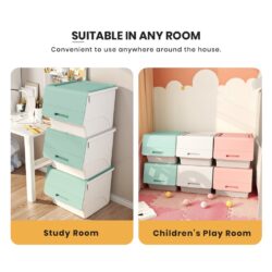 GLOXINIA 36L Multipurpose Front Opening Storage Box Stackable Toy Snack Household Storage Cabinet - Image 3