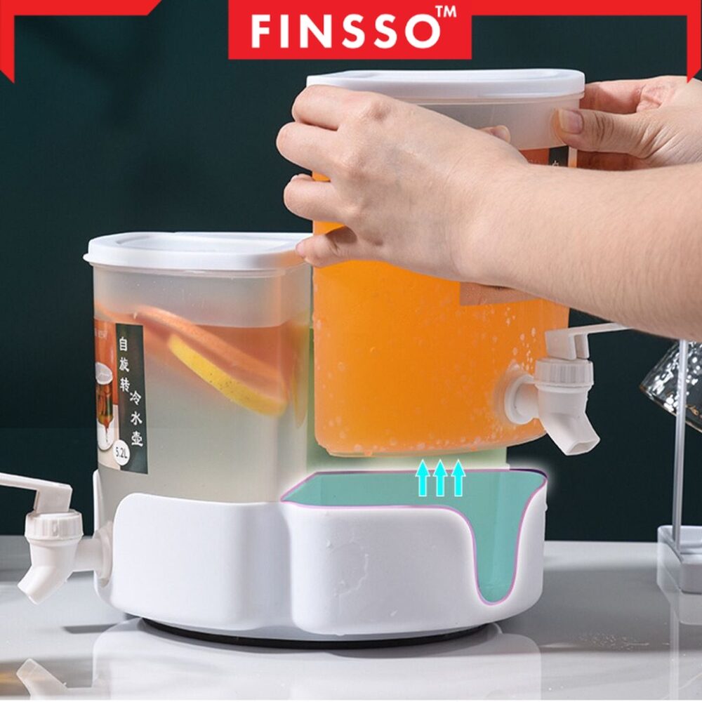 5.2L Large Capacity Jug 360° Rotatable Water Dispenser Water Container Jug For Hot/Cold Water - Image 3