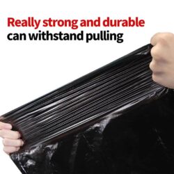 Portable Thickened Garbage Bag with Drawstring Kitchen Plastic Bag with Rope Leakage Proof Random Color - Image 7