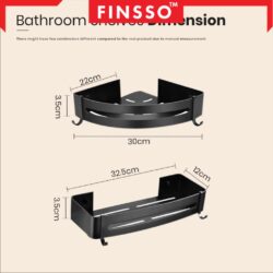 Stainless Steel Multi-Usage Bromes rak sabun bilik mandi /Toilet Rack / rak bilik mandi (free glue & holder) - Image 8