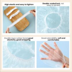 Food Grade Disposable Plastic Wrap Dustproof Plastic Fresh Keeping Film Cover - Image 3