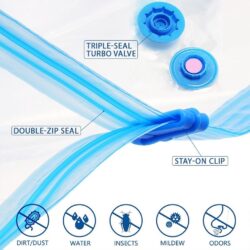 Vacuum Compressed Storage Bag Resealable Organizer - Image 3