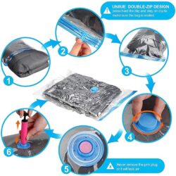 Vacuum Compressed Storage Bag Resealable Organizer - Image 4
