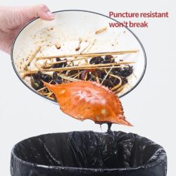 Portable Thickened Garbage Bag with Drawstring Kitchen Plastic Bag with Rope Leakage Proof Random Color - Image 8