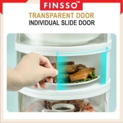 STACY FOOD COVER STORAGE Transparent Stackable/Transparent Stackable Food Cover / Tudung Saji - Image 6