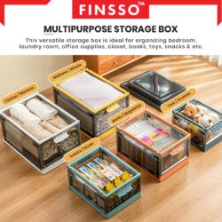 storage box Scilla Large storage + Wheel + Door/ almari baju budak / rak baju / drawer baju - Image 5