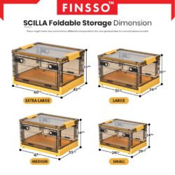storage box Scilla Large storage + Wheel + Door/ almari baju budak / rak baju / drawer baju - Image 7
