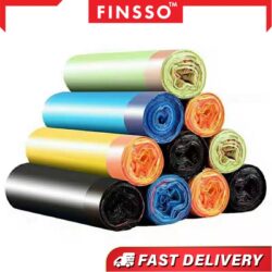 Portable Thickened Garbage Bag with Drawstring Kitchen Plastic Bag with Rope Leakage Proof Random Color - Image 2
