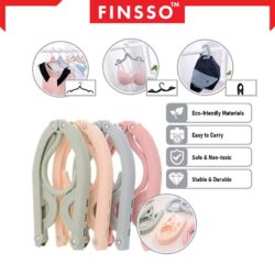 1 PCS Folding Hanger Portable Travel Foldable Plastic Hanger Non-slip Hanger Wardrobe Clothes Magic Drying Rack - Image 3