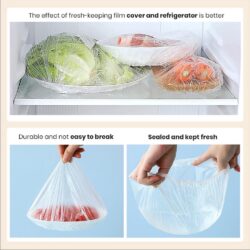Food Grade Disposable Plastic Wrap Dustproof Plastic Fresh Keeping Film Cover - Image 4
