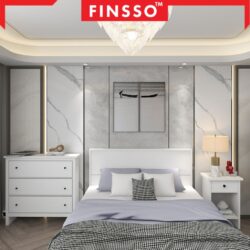 [New Arrival✅] Finsso: Basra Queen Bed Frame with Headboard | Katil Queen | Queen Size | Bedframe - Image 5