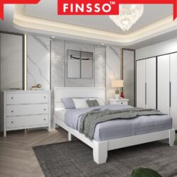 [New Arrival✅] Finsso: Basra Queen Bed Frame with Headboard | Katil Queen | Queen Size | Bedframe - Image 7