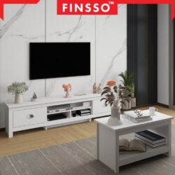 [NEW ARRIVAL ✅] Finsso: Murray multi storage TV Cabinet/ Cabinet Size 6/5 Feet /TV Console/ Rak TV /Coffee Table/ - Image 3