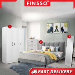 Handley Bedroom Set Divan Bed frame/ Wardrobe /Standing Mirror/ 3 in 1 bedroom set - Image 2