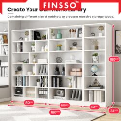 Glant display rack Home Organizer Shelf bookshelf display cabinet / almari buku / rak buku - Image 4