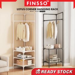 Lotus Storage Rack Corner Coat Rack Drying Rack / Rak Sudut Rak Penyidai Baju Rak/Hanger