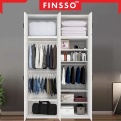 10/6/4 DOORS WARDROBE WITH SHELF / Almari baju /kabinet baju / almari baju budak /5 kaki - Image 8