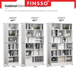 Glant display rack Home Organizer Shelf bookshelf display cabinet / almari buku / rak buku - Image 7