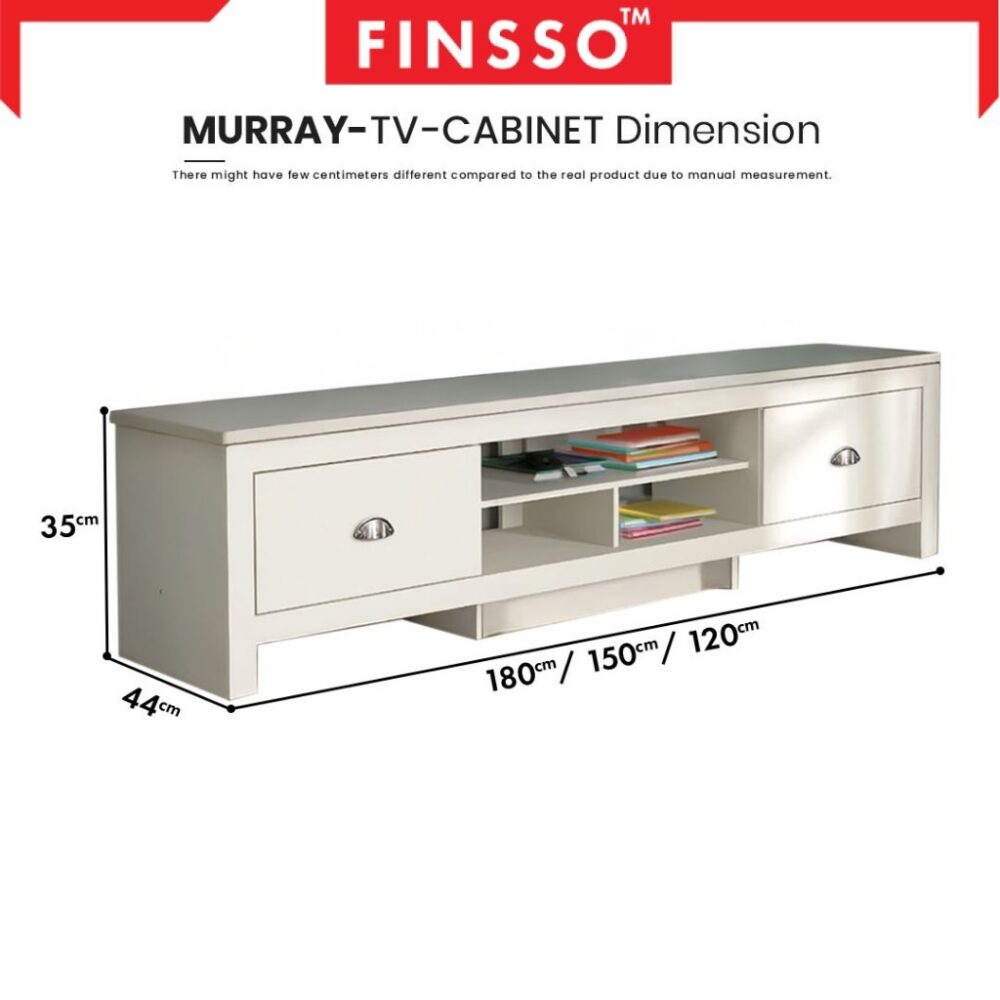 [NEW ARRIVAL ✅] Finsso: Murray multi storage TV Cabinet/ Cabinet Size 6/5 Feet /TV Console/ Rak TV /Coffee Table/ - Image 9