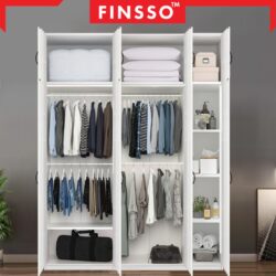 10/6/4 DOORS WARDROBE WITH SHELF / Almari baju /kabinet baju / almari baju budak /5 kaki - Image 5