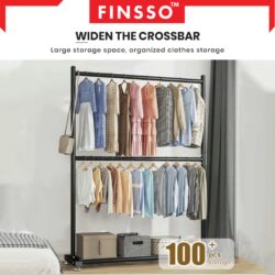 Tara 2 Layer Large & Strong Steel Structure clothes rack Double layer / penyangkut baju / ampaian baju - Image 6