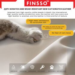 [NEW!!  ] Finsso: MEWA sofa Luxury Style with Anti-Scratching Leather with tall backrest 3 seater sofa/ 2 seater sofa - Image 8