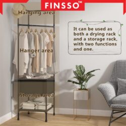 Lotus Storage Rack Corner Coat Rack Drying Rack / Rak Sudut Rak Penyidai Baju Rak/Hanger - Image 7
