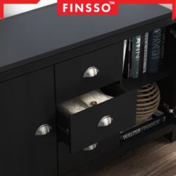 [NEW ARRIVAL ✅] Finsso: Murray Display cabinet with 3 Drawers & 2 Storage Cabinet/ 4ft Cabinet / Coffee Table - Image 6