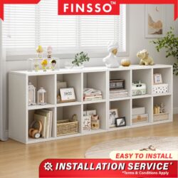 Natoo 4 Tier Bookshelf /Buku Rak Shelves Bookcase / Rak Buku 8 Tingkat / book shelves - Image 5
