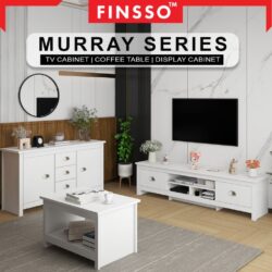 [NEW ARRIVAL ✅] Finsso: Murray multi storage TV Cabinet/ Cabinet Size 6/5 Feet /TV Console/ Rak TV /Coffee Table/ - Image 5