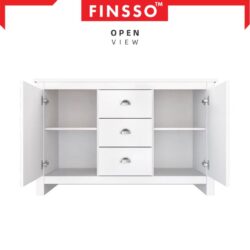 [NEW ARRIVAL ✅] Finsso: Murray Display cabinet with 3 Drawers & 2 Storage Cabinet/ 4ft Cabinet / Coffee Table - Image 7