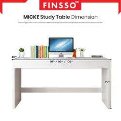 Meja belajar minimalist Micke study table / meja study kanak-kanak - Image 7