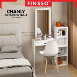 Simple Varsity Dressing Table +Drawer + Mirror Make Up Table / meja solek / meja makeup - Image 4