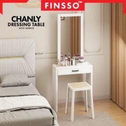 Simple Varsity Dressing Table +Drawer + Mirror Make Up Table / meja solek / meja makeup