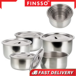 CASSIA 5 in 1 Stainless Steel Pot /410 Stainless Steel/Food Stock With Lid Periuk Masak Food Storage/indian pot - Image 5