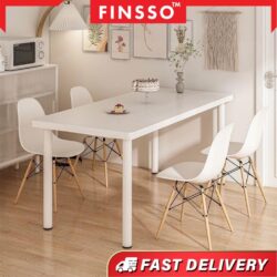Mino Dinning Table with 4 Chair / Simple Medium Sized Dining Table & Dining Chair/Dining Set/Study Table/meja - Image 4