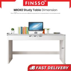 Windy study table + cabinet / meja belajar / computer table/ meja study high storage - Image 5