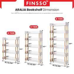 Aralia 6/5/4 Layers Simple Bookshelf/ rak buku / book rack / almari buku library bookshelf - Image 6