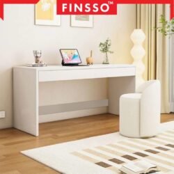 Elisa Modern Office Desk Easy Install / Micke Study Table with Storage /Side table/meja belajar / study table - Image 6