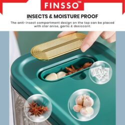 Rice bucket grain storage box sealed insect-proof and moisture-proof rice storage box/Salvias - Image 4