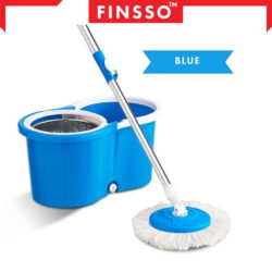 Stainless Steel Spin Mop with Basket & Wheels Multiple Color Choice Semi-auto Spin Mop - Image 4