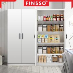 Modern Large Multifunctional Book Cabinet with 2 Door 5 tier /Bookshelf / Bookshelves - Image 2