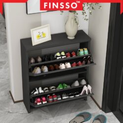[NEW✅] Finsso: Basra Shoe Cabinet/ Shoe Rack Large Capacity Multi-layer/ Almari Kasut/ Rak Kasut Bertutup/ Kabinet Kasut - Image 7