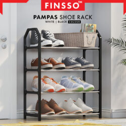 Pampas Multi-Layer Shoe Shelf 4 Layers Simple Dust-proof Storage Shoe Cabinet