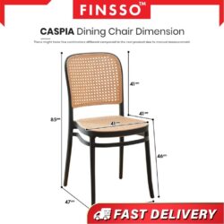 Caspia Nordic rattan chair PP Chair Plastic Chair - Image 2