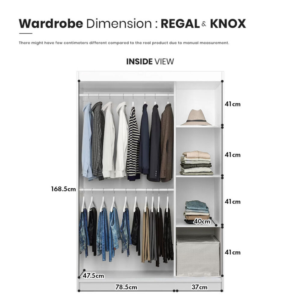 Delivery for KLANG VALLEY Only  2 Doors Sliding Wardrobe/Almari Baju - Image 6